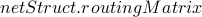 netStruct.routingMatrix